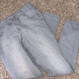 gray justice jeans
